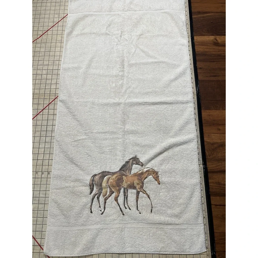VTG Cannon Royal Classic Family Bath Towels 100% Cotton USA/Western/horse